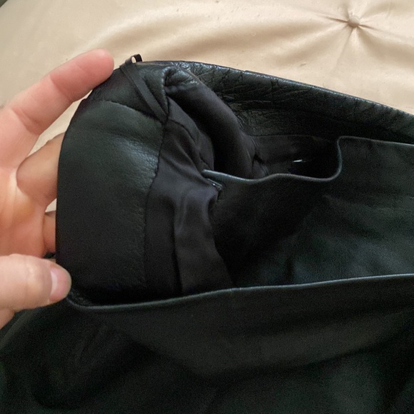 MARKOO, Black Leather Skirt - Picture 6 of 10